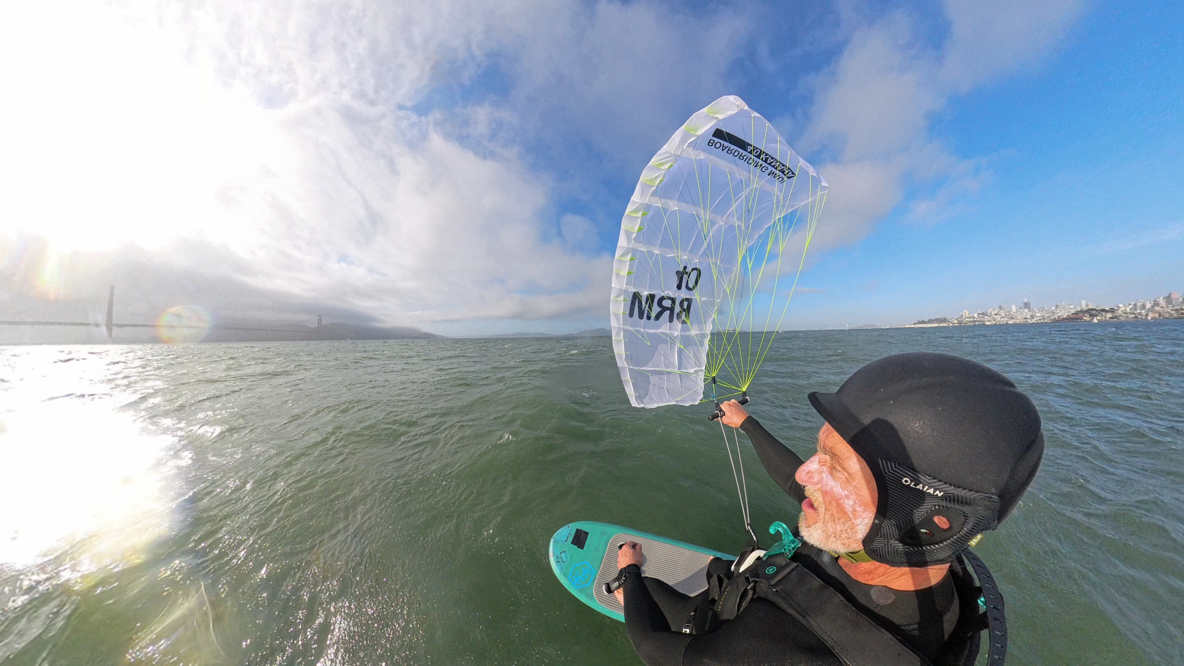 Parawing rider at Kanaha Beach